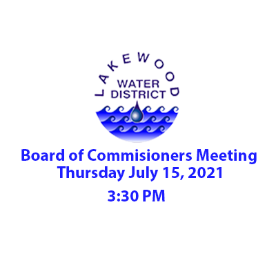 Board of Commissioners Meeting 7/15/2021 @ 3:30PM