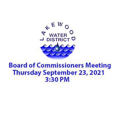 Special Board Meeting 9/23/2021 @ 3:30PM