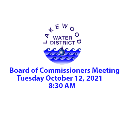 Special Board Meeting 10/12/2021 @ 8:30AM