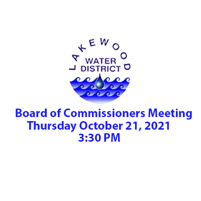 Board of Commissioners Meeting 10/21/2021 @ 3:30PM